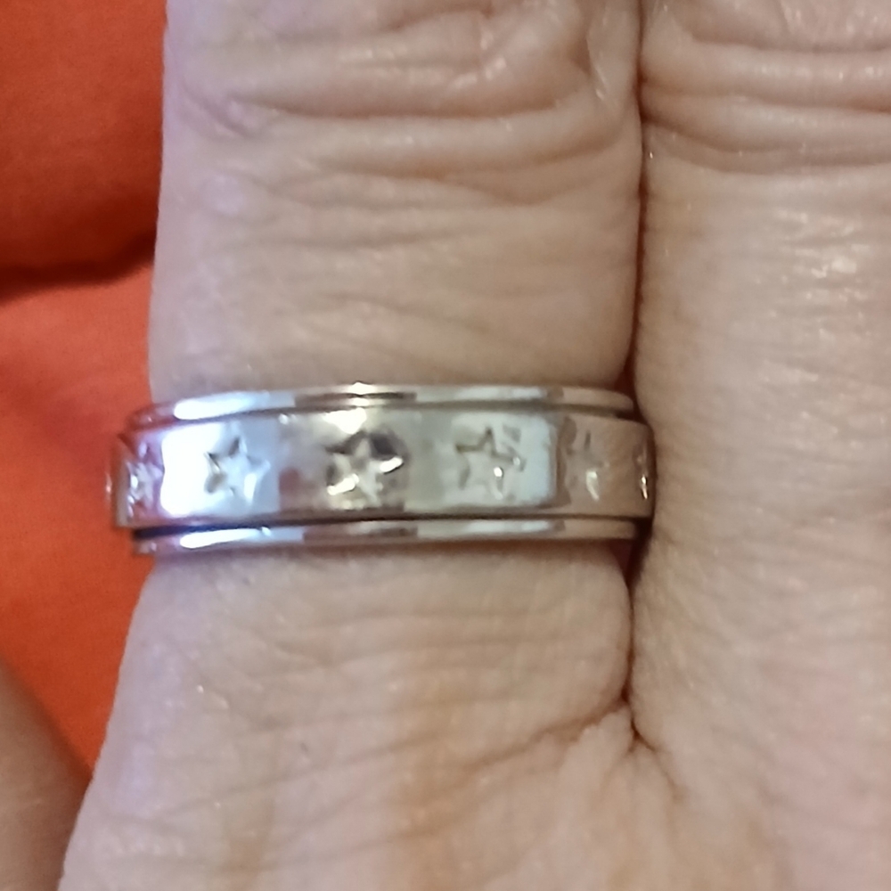 925 Sterling Silver Star Pattern Ring Sale! - image 6